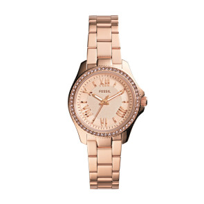 Watch strap Fossil AM4578 Stainless steel Rosé 14mm